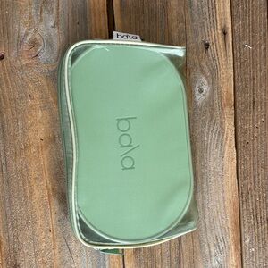 Bala Mint Green  sliders in Clear-Trim Zip Pouch